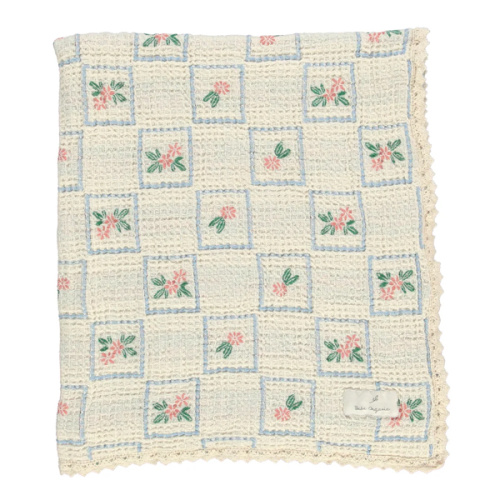 Floral Waffle Blanket