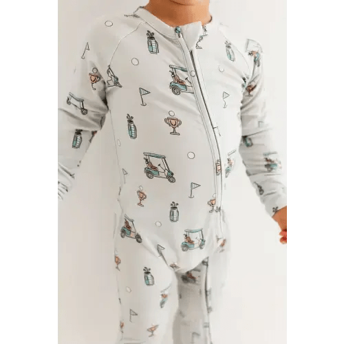 Blue Golf Zipper Romper – In my Jammers