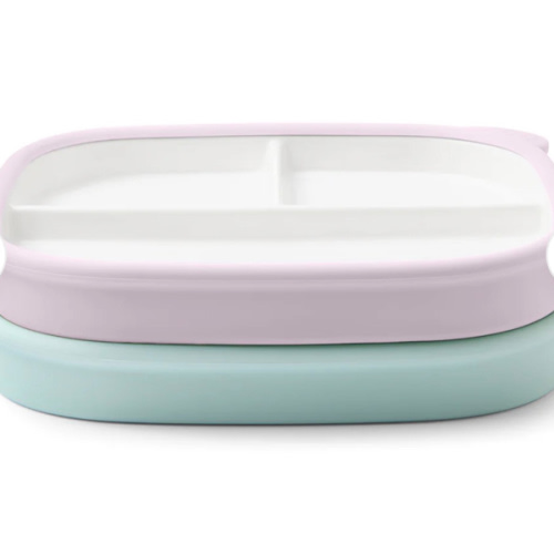 Clean Start Toddler Divided Plate | Premium Ceramic | Non Toxic – Ello