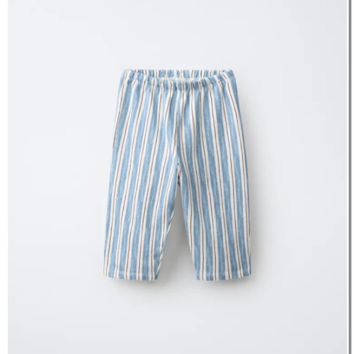 STRIPED PRINT TROUSERS - Sea green | ZARA United States