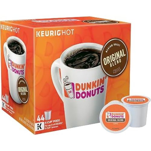 Dunkin' Donuts 2091512 Original Blend Coffee K-Cup Pods Medium Roast 44/Box (006933)
