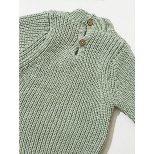 SHEIN 2Pcs Set "Hello World" Baby Arrival Announcement Outfit Knitted Newborn Boy Girl Jumpsuit With Bear Hat Newborn Photography Outfit Neutral Baby Clothes Shower Gift | SHEIN USA