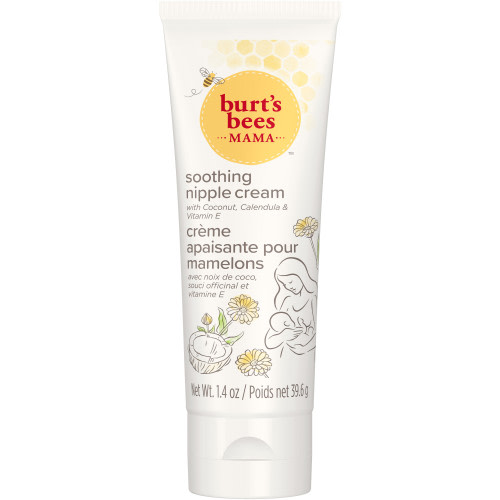Burt's Bees Mama Soothing Nipple Cream with Coconut, Calendula and Vitamin E, 100% Natural Origin, 1.4 Ounces