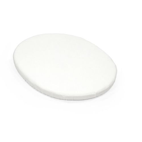Stokke Sleepi Organic Cotton Mini Fitted Sheet - Solid White