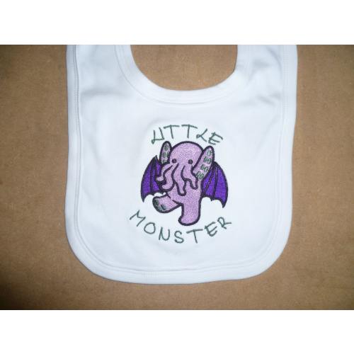 Cute Cthulhu Babies Bib, Kawaii Cthulhu, Chibi Bib, Chibi Cthulhu, Monster Cute Kraken, Lovecraft Kawaii Cthulhu Baby gift, baby shower