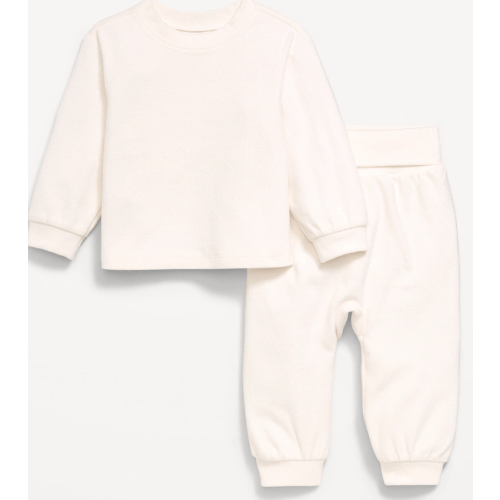 Cozy-Knit Long-Sleeve Top and Leggings Set for Baby