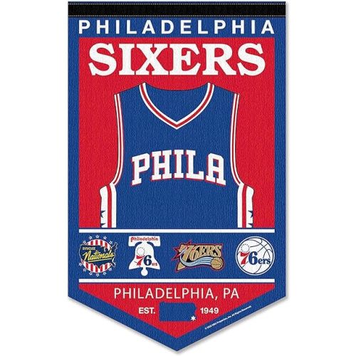 WinCraft Philadelphia 76ers Heritage History Banner Pennant
