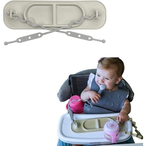 Busy Baby Mini Mat NEW Suction Cups with 2 Straps Baby Weaning(TanMini)