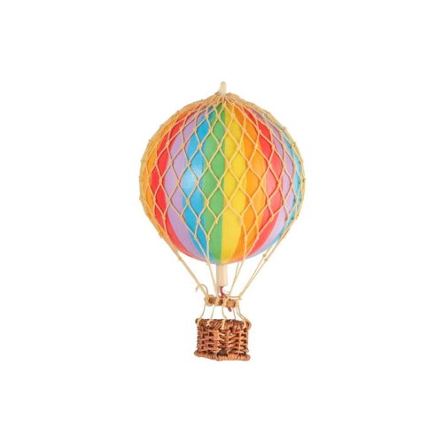 Hot Air Balloon Floating The Skies Rainbow - Newport