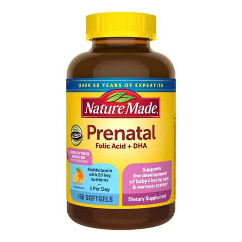 Nature Made Prenatal Folic Acid + DHA, 150 Softgels | Costco