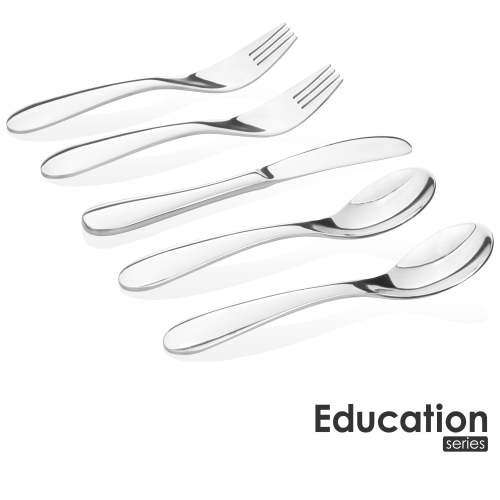 Kids Safe Stainless Steel Utensil Set - Education Series