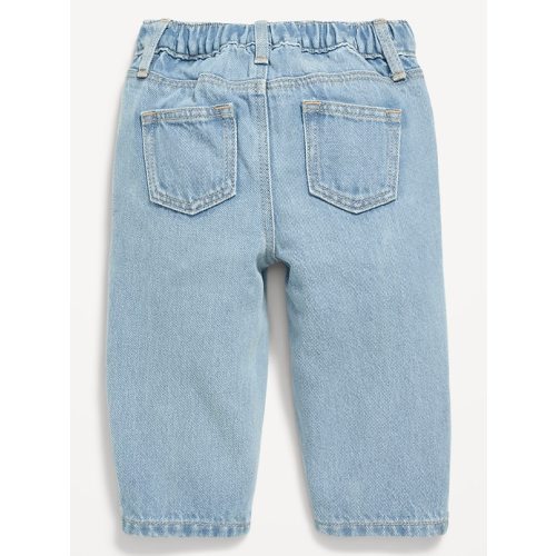 Drawstring Barrel-Leg Jeans for Baby