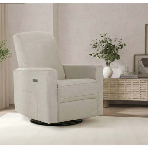 Evolur Harlow Power Recliner Glide Rocker - Port - Fawn Tan