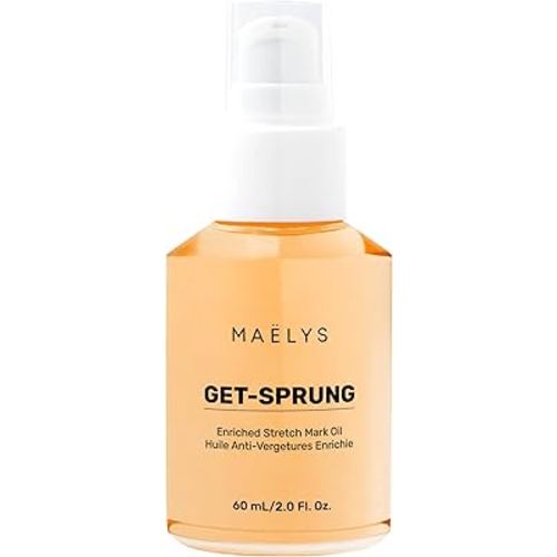 MAËLYS Cosmetics GET-SPRUNG Enriched Stretch Mark Oil - Body Oil for Stretch Marks - Fades Appearance & Reduces Visible Intensity