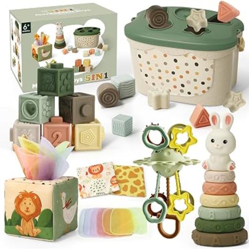 Baby Toys for 6 to 12 Months, Montessori Toys for 6-8-9-12 Month Old