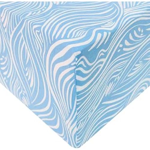 Copper Pearl Premium Fitted Knit Crib Sheet/Toddler Sheet Surf