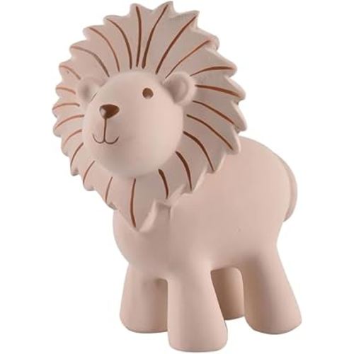 Tikiri My First Safari Lion Natural Rubber Rattle (Brown)