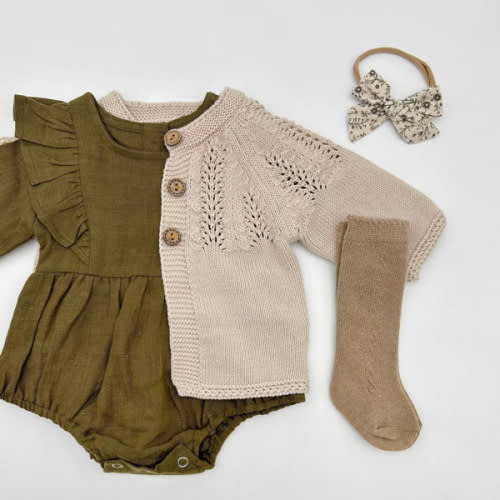 Olive Moss Gabriella Romper Set – Olive and Cradle