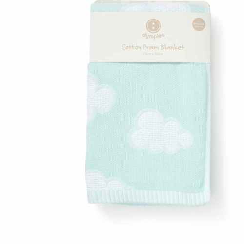 Dymples Jacquard Blanket - Light Teal