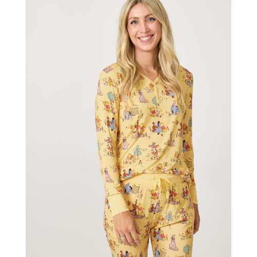 Disney Playtime With Pooh Women's Pajama Top - Little Sleepies