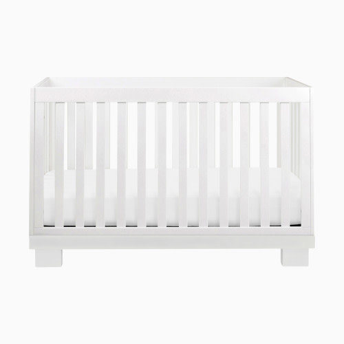 babyletto Modo 3-in-1 Convertible Crib with Toddler Bed Conversion Kit - White