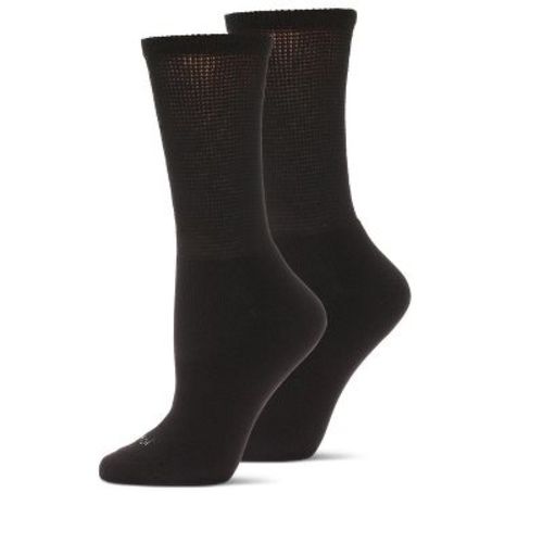 Wellfit 2 Pair Unisex Diabetic Full Cushion Crew Socks
