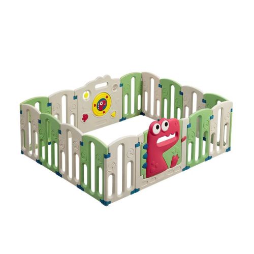 Bc Babycare Baby Playpen for Toddlers – Extra Large Safety Play Yard with Activity Sounds 14+2 Pcs