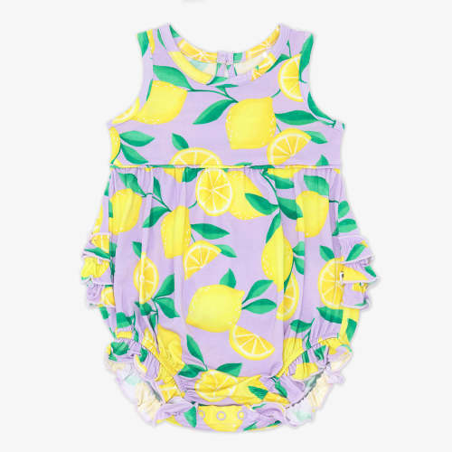 Lavender Sunny Citrus Bubble Romper – Little Sleepies