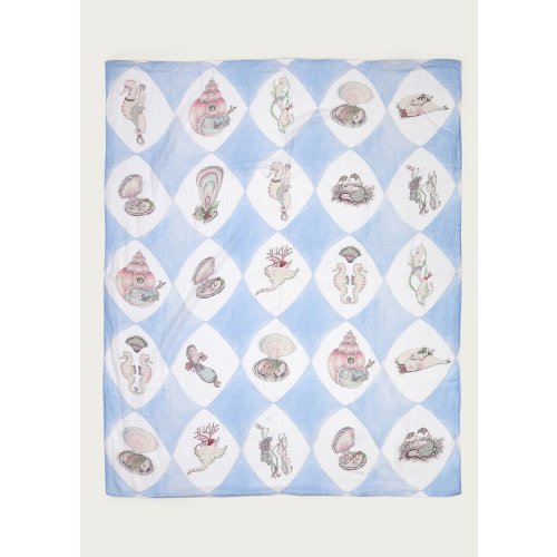 Harlequin de la Mer Muslin Organic Cotton Blanket Large – Forivor
