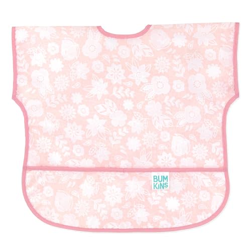 Bumkins Bibs - Toddler Bibs, Waterproof, Large for 1-3 Years, Short Sleeve
