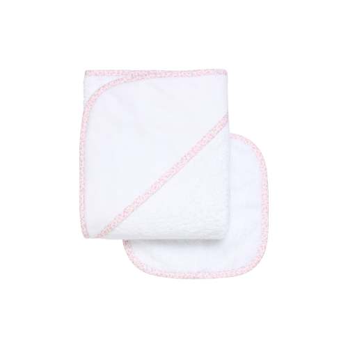 Ballet Floral Baby Hooded Towel & Washcloth Set