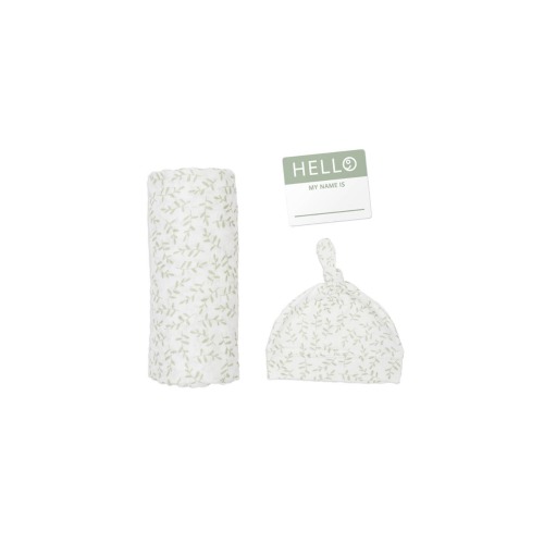 Hello World Hat & Swaddle Set, X-Large