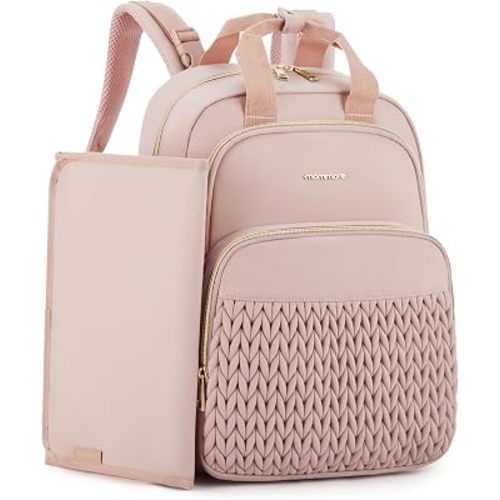 mommore Diaper Bag Backpack, Large Travel Baby Bag for Daily Essentials