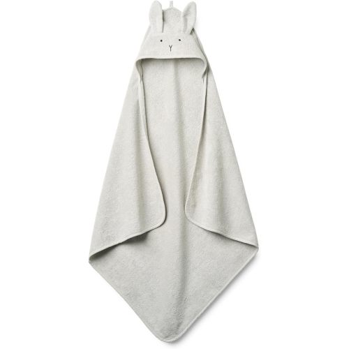 Baby Hooded Towel – Organic Cotton Baby Bath Towels – Baby Towels, Baby Bath Towels for Baby Boy, 32" x 32" Super-Soft and Absorbent Baby Towels for Newborn (Rabbit - Pearl Grey)