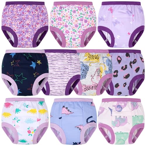 BIG ELEPHANT Toddler Potty Training Underwear, Cotton Training Pants | Soft Absorbent Training Pants for Baby Boys & Girls, Gentle Cotton Comfort for Daytime Potty Learning