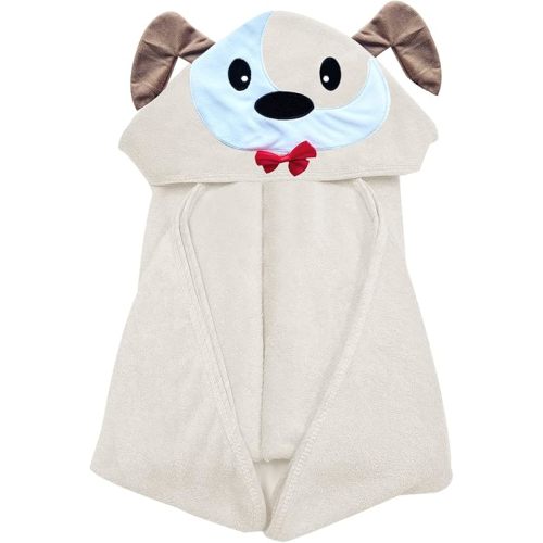 YOYOO Baby Bath Towel – Viscose Derived from Bamboo, Baby Hooded Towels - Newborn Essential Cute Brown Dog-Perfect Baby Registry Gifts for Boy Girl
