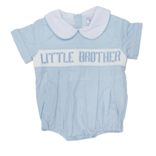 Little Brother - Blue Gingham Bubble