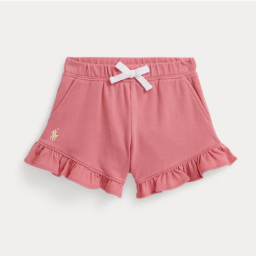 Ruffled Stretch Mesh Short