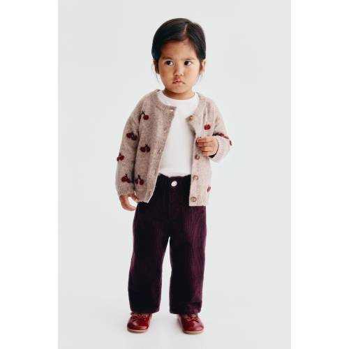 PAPER-BAG CORDUROY PANTS
