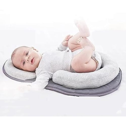 Floor Seats Bed Soft and Cozy Cover Made of Memory Foam, Snuggle Adjustable Ergonomic Support Pillows for Sleeping(Grey) (Grey-01)