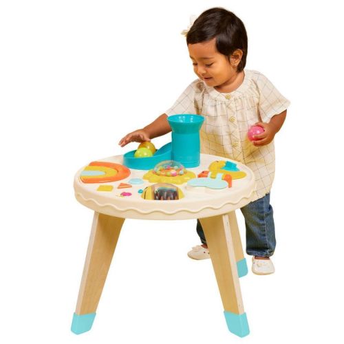 B. toys - Baby Activity Table - Colorful & Sensory Station: Music & Sound Effects, Plastic Play Center