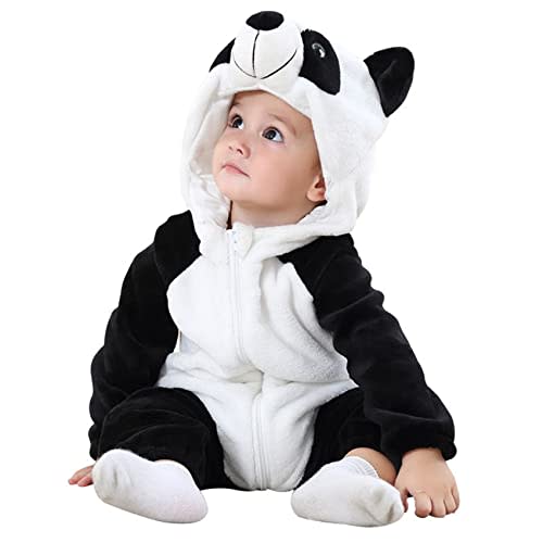 MUST ROSE SPORTS AND HOMEWEAR Unisex Baby Flannel Romper Animal Onesie Costume Hooded Cartoon Outfit Suit