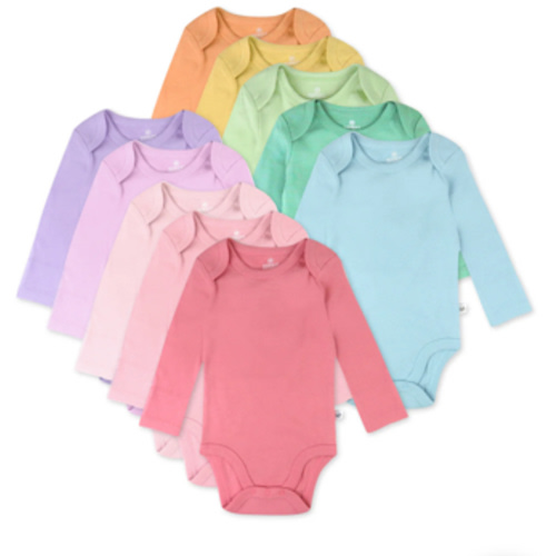 10-Pack Organic Cotton Long Sleeve Bodysuits | Honest Baby Clothing