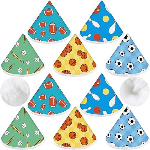 Timgle 10 Pcs Coral Velvet Pee Covers Baby Boy, Strong Water Absorption Pee Shield for Baby Boy, Reusable Diaper Changing Accessory for Boys Newborn Gift(Ball)