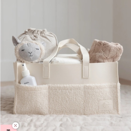 Nappy Caddy- Luxe Range- Snow