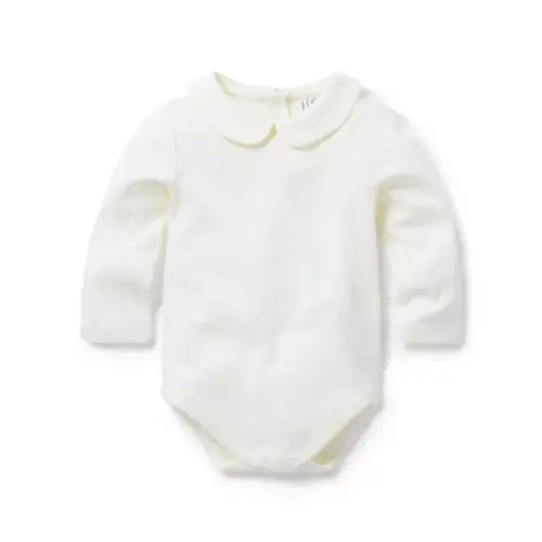 Baby Jet Ivory Baby Peter Pan Collar Bodysuit by Janie and Jack