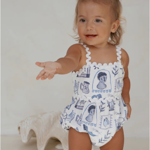 SANTORINI RIC RAC ROMPER
