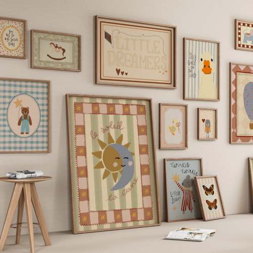 Handmade Vintage Nursery Decor, over 210 prints