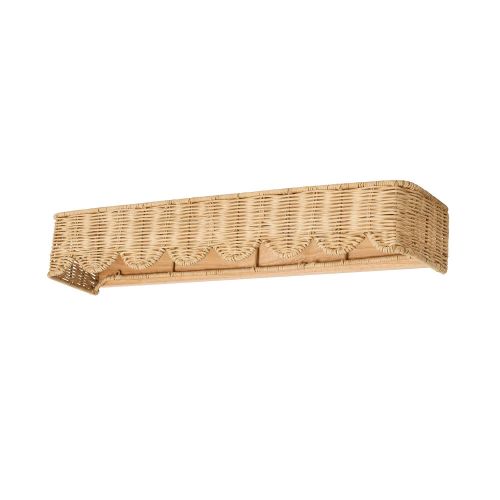 No Nails Scallop Rattan Ledge (24")