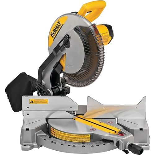 DEWALT 12-Inch Miter Saw, 15-Amp, Single Bevel, Compound (DWS715)